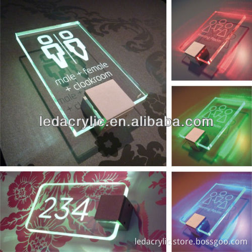 Customized Acrylic LED Edge Lit Sign